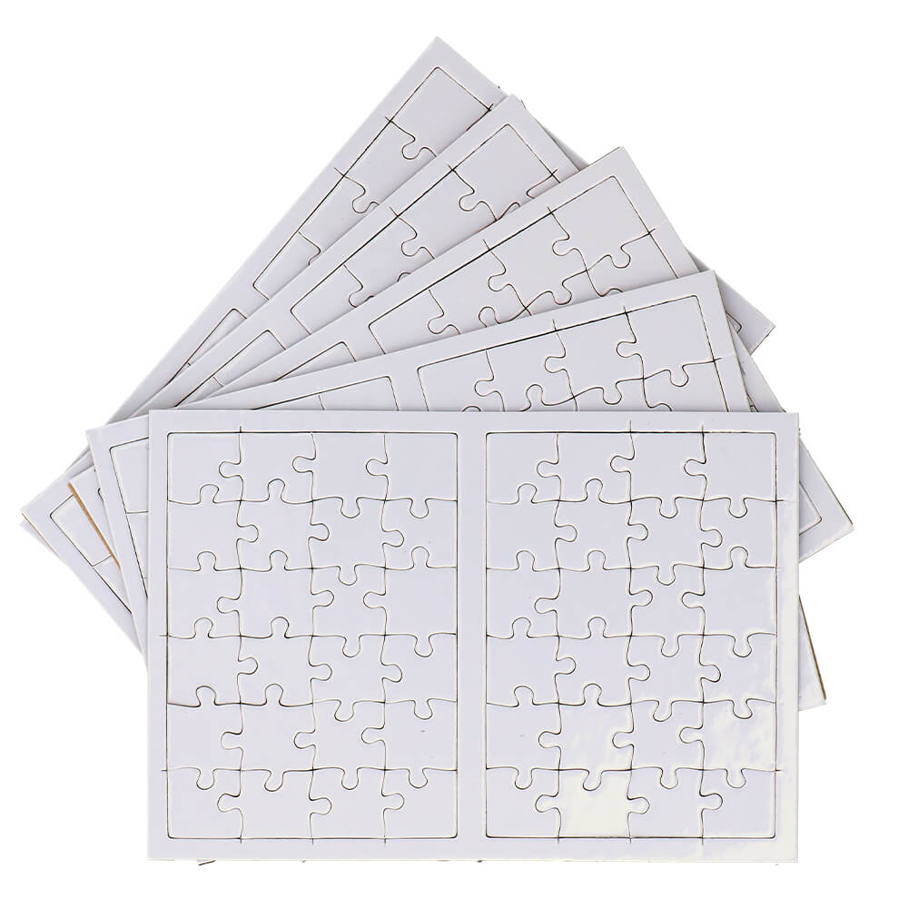 Puzzle pour impression par sublimation, 10 x 14 cm - carton 24 pièces